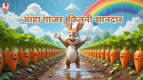 आहा गाजर, कितनी शानदार🥕 | बच्चों का सब्ज़ी गीत 😊