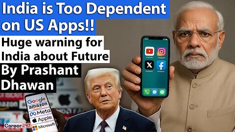 WARNING FOR INDIA from GTRI | Indians are too dependent on US Apps