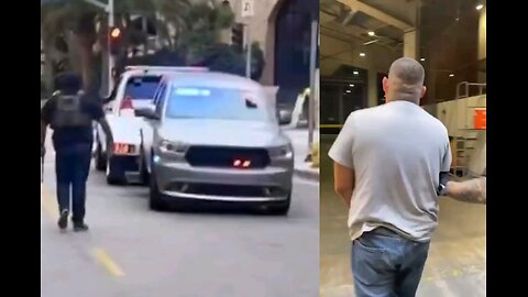 tow truck driver that towed away and ice vehicle arrested