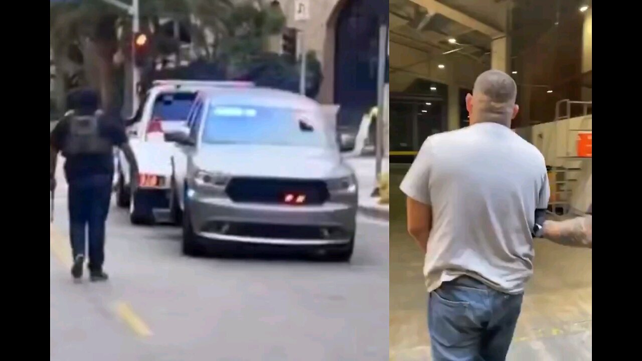 tow truck driver that towed away and ice vehicle arrested