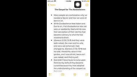 Born Sinners! The Gospel for The Nonbelievers