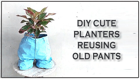DIY Plant Pots from Old Pants 👖🪴 | Unique Reuse Ideas for Garden Lovers 🌿✨