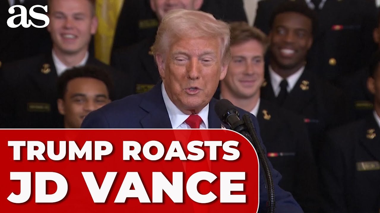 Trump’s ‘China’ JOKE about JD Vance STEALS THE SHOW at Navy Event