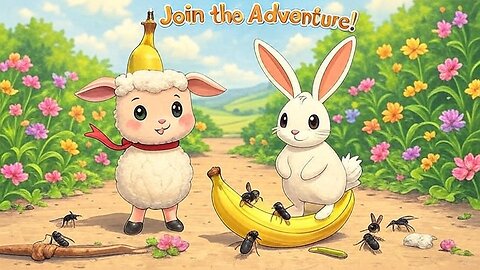 Lila & Benny’s Cleanliness Adventure: Fun AI Cartoon for Kids on Health & Hygiene! 🐑🐰✨