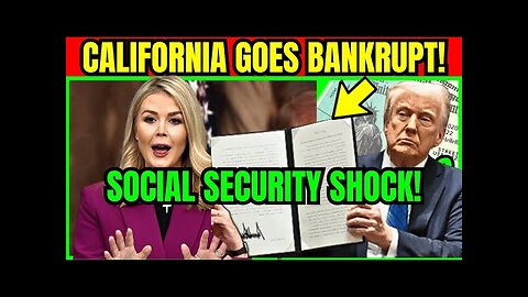 OUCH!! Newsom Admits FAILURE—Then Trump FLIPS the Script With STUNNING Social Security Bill!