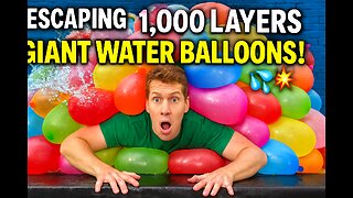 Escaping 1,000 Layers of GIANT WATER BALLOONS! 💦💥