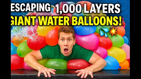 Escaping 1,000 Layers of GIANT WATER BALLOONS! 💦💥
