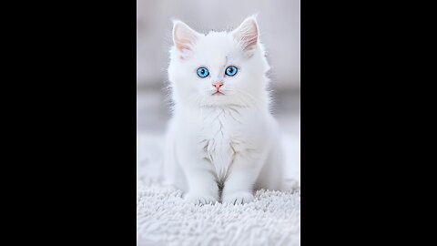 Wholesome Moments: White Cat Gets All the Love #kitten #shorts #cutecat