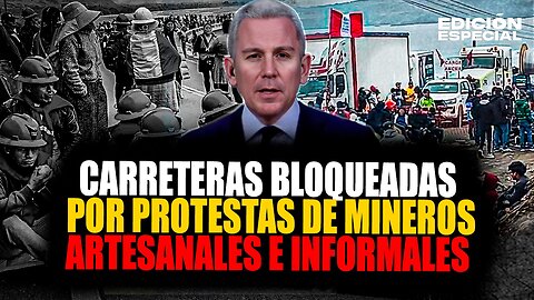 #EnVivo Protestas de mineros artesanales bloquean siete vías nacionales