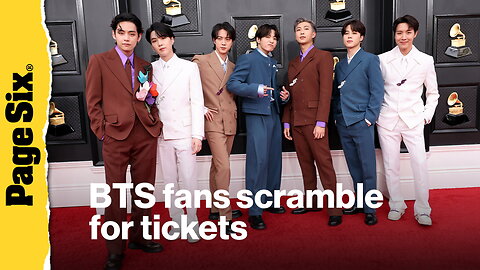 BTS fans try to get tickets after launching first tour since military service