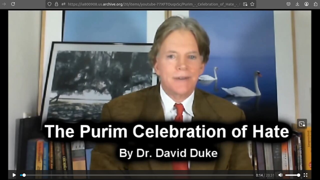 Dr David Duke Purim: Celebration of Hate - Part 1 & 2