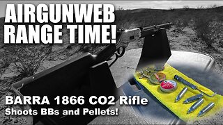 BARRA 1866 Lever Action BB Rifle - Range Time fun with BBs and Pellets at 15 Yards
