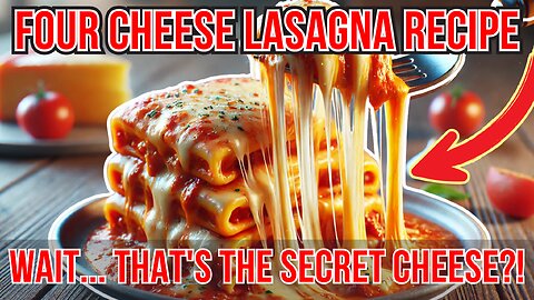 Four Cheese Lasagna Recipe - The Ultimate Cheesy & Delicious Lasagna!