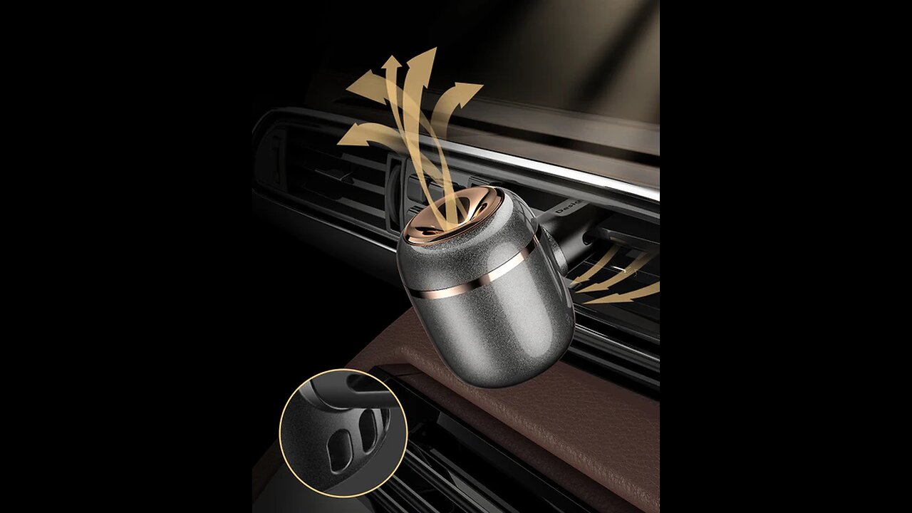 Capsule Car Perfume & Air Freshener With Nano Breathable Film & 3 Replaceable Perfume