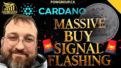 🚨Cardano HUGE Buy Signals Flashing NOW🚨 ADA Price Prediction
			