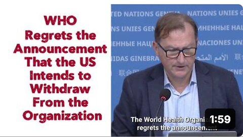 "WHO Expresses Regret Over US Intention to Withdraw from the Organization"