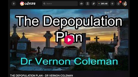 The DEPOPULATION PLAN - DR VERNON COLEMAN