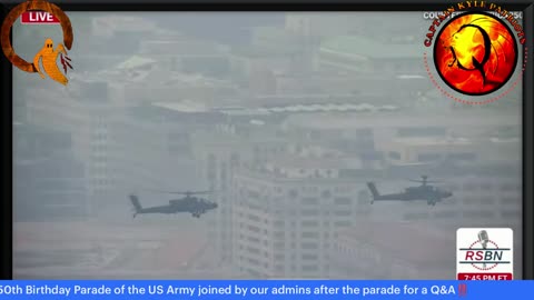 Capt Kyle and Kelly stream live US Army Parade with CIC Trump
