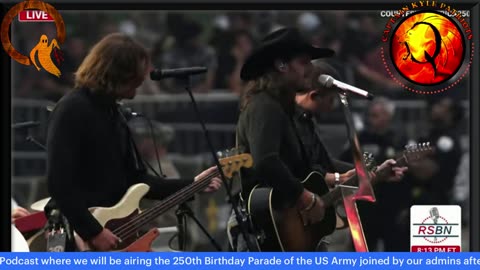 Capt Kyle and Kelly stream live US Army Parade with CIC Trump