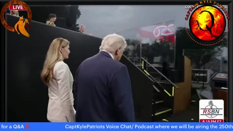 Capt Kyle and Kelly stream live US Army Parade with CIC Trump