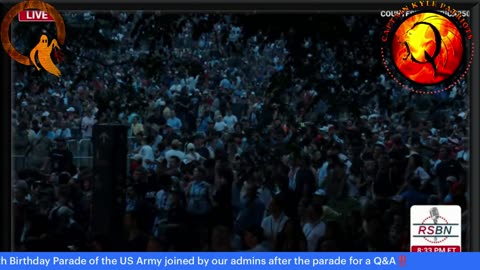 Capt Kyle and Kelly stream live US Army Parade with CIC Trump