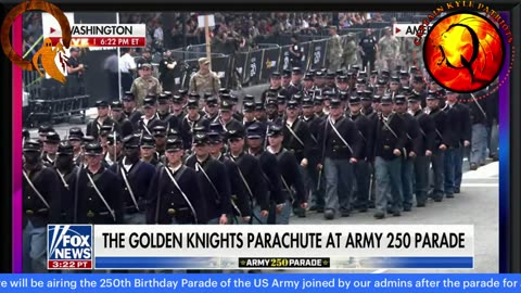 Capt Kyle and Kelly stream live US Army Parade with CIC Trump