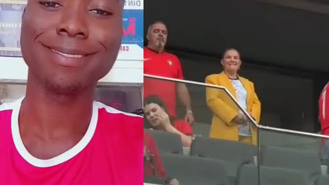 Cristiano's priceless reactions seeing his mom after scoring against Slovenia