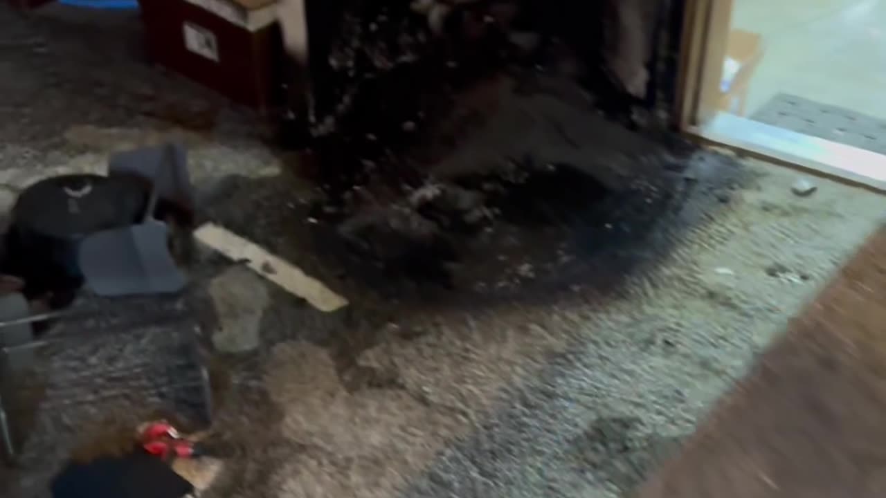 Exploded Lithium Battery Leaves House Covered in Ash