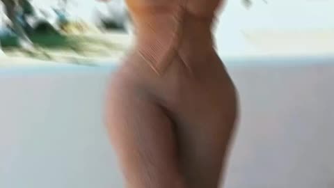 Beige Strapless Knit Jumpsuit： Effortless Chic Summer Outfit Ideas.