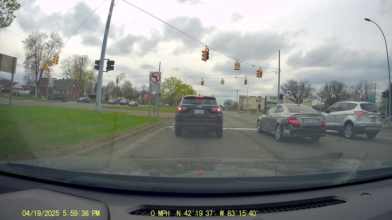 Drive From Corewell Hospital, Oakwood Blvd; To Levagood Area, Dearborn, Michigan, 4/19/25