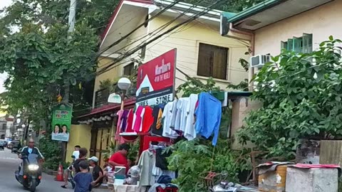 Happy Kids on San Jose Street in Las Pinas City in the Philippines