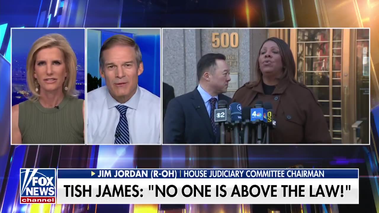 Jim Jordan on Letitia James Criminal Referral