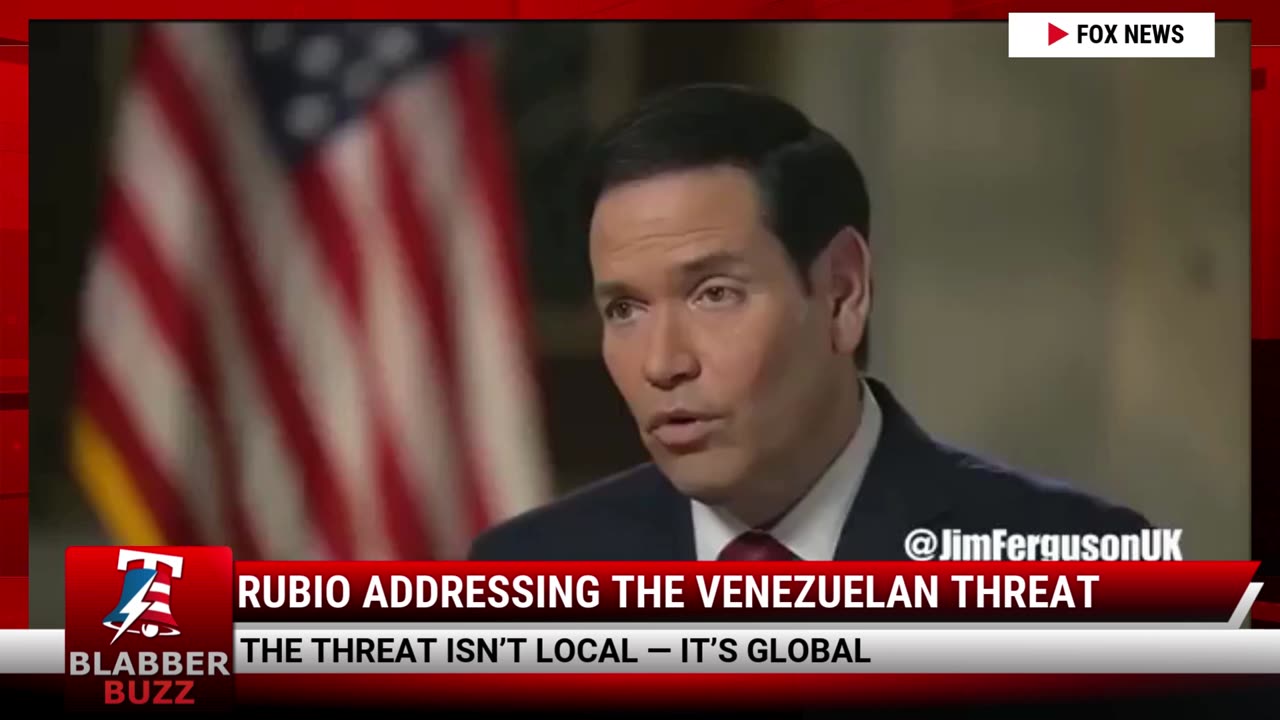 Rubio Addressing The Venezuelan Threat