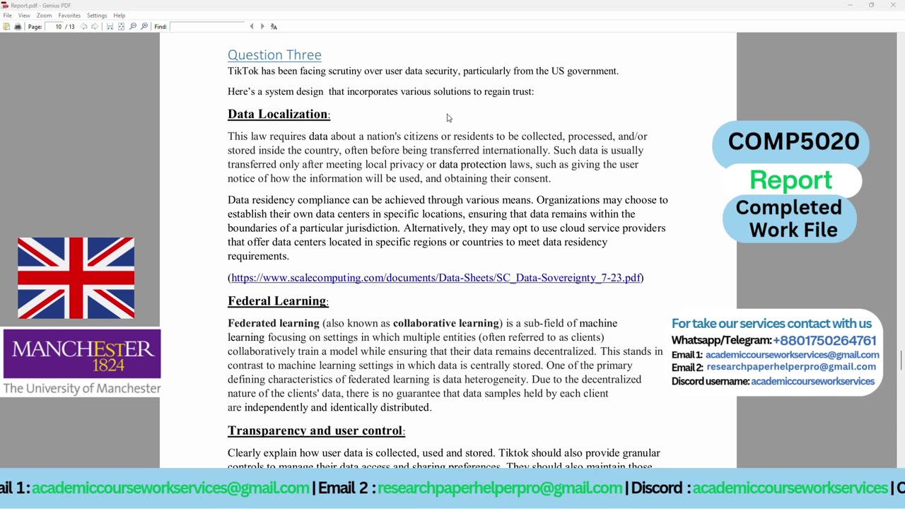 Student Work (Report) | COMP5020 Final Report - Cloud Load Balancing & Simulation | Manchester