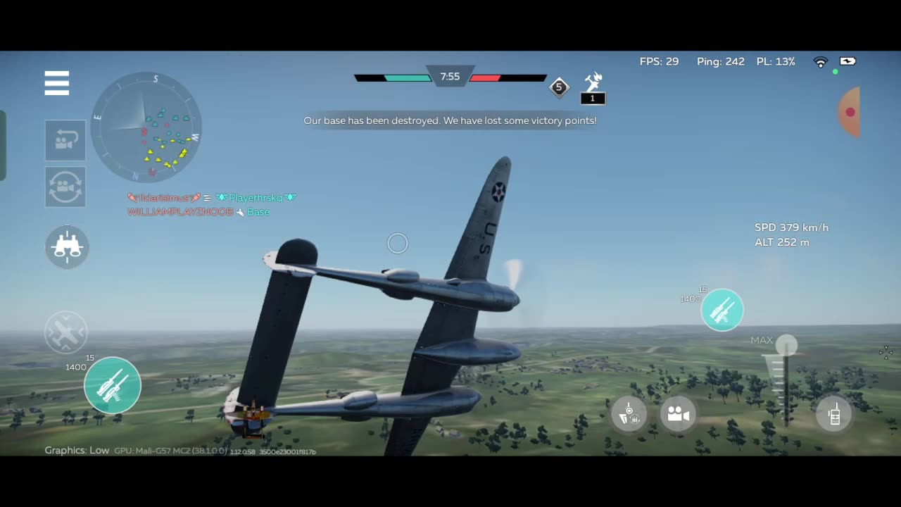 War Thunder Tier 2 planes gameplay- Bf 109, P-38, Tandem, Do 17