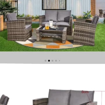 4-piece Rattan Furniture Set – perfect for both indoor and outdoor lounging