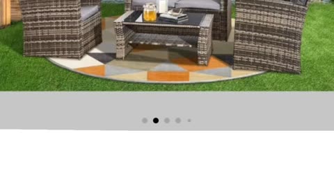4-piece Rattan Furniture Set – perfect for both indoor and outdoor lounging