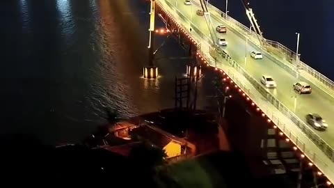 Skyview of the longest Suspension bridges in Brazil