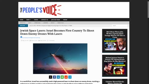 Israel Nation State First To Use Lasers To Shoot Down Enemy Drones - What Comes Next?