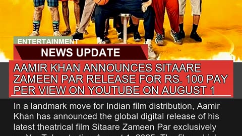 Aamir Khan Announces Sitaare Zameen Par Release Fo
