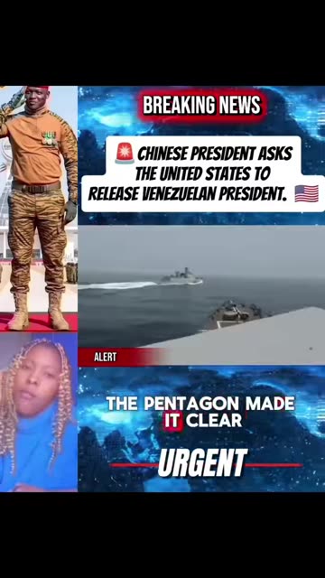 Chinese president Asked the United States to release Venezuela President .