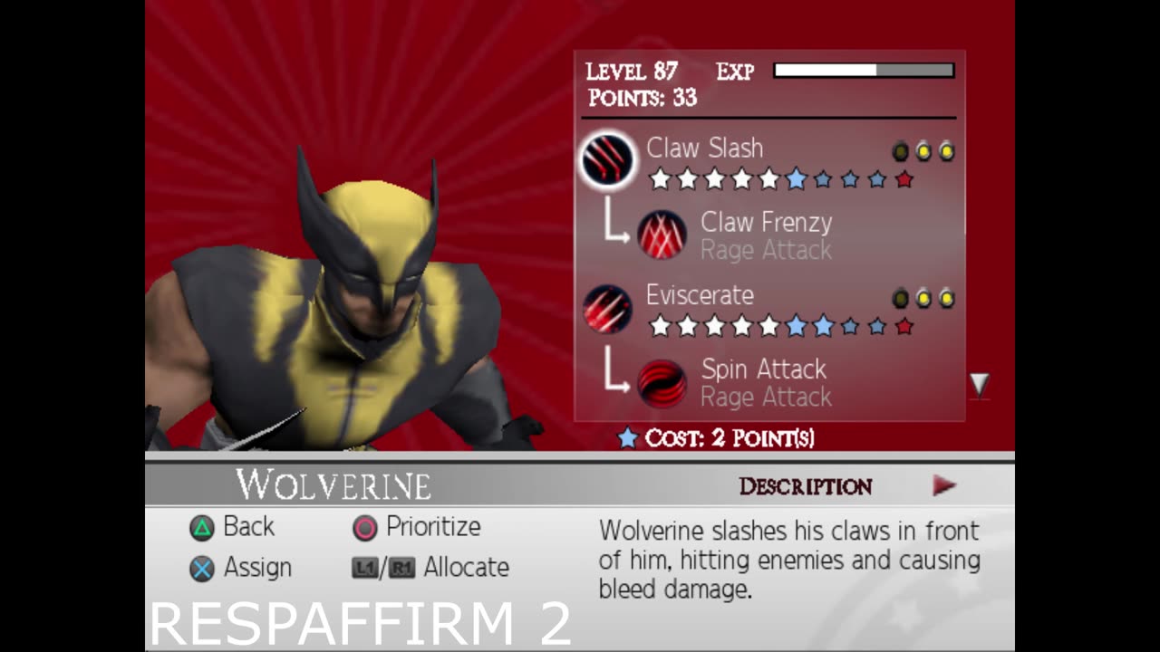 Ultimate Alliance 2 Wolverine Voicelines