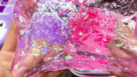 PURPLE vs PINK KUROMI Glossy Slime Mixing - Secret Battle Revealed_part1