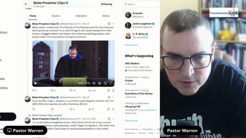 Queer Baptist Preacher teaches Parable about ICE Agent