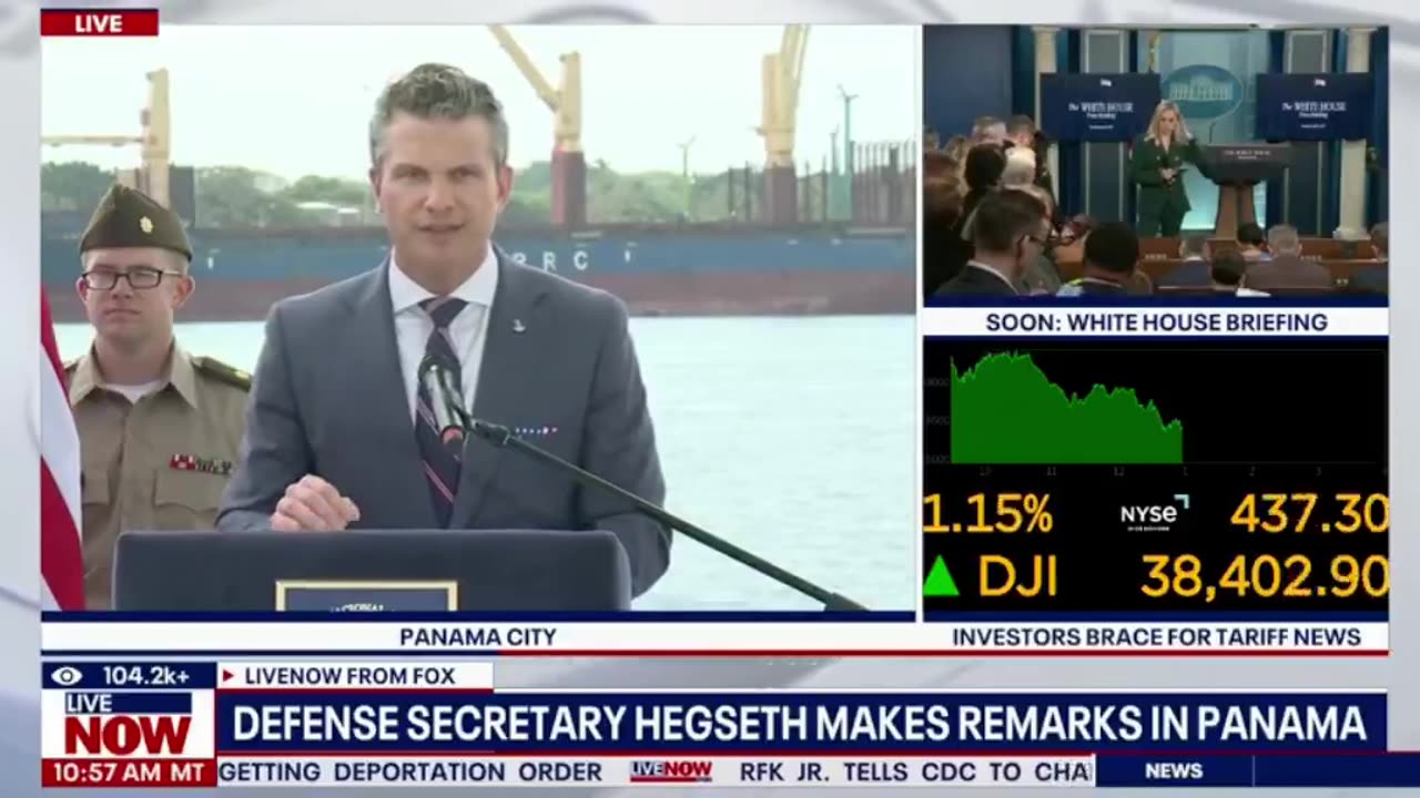 This is the message to send to China. "I want to be very clear: China did not build this canal