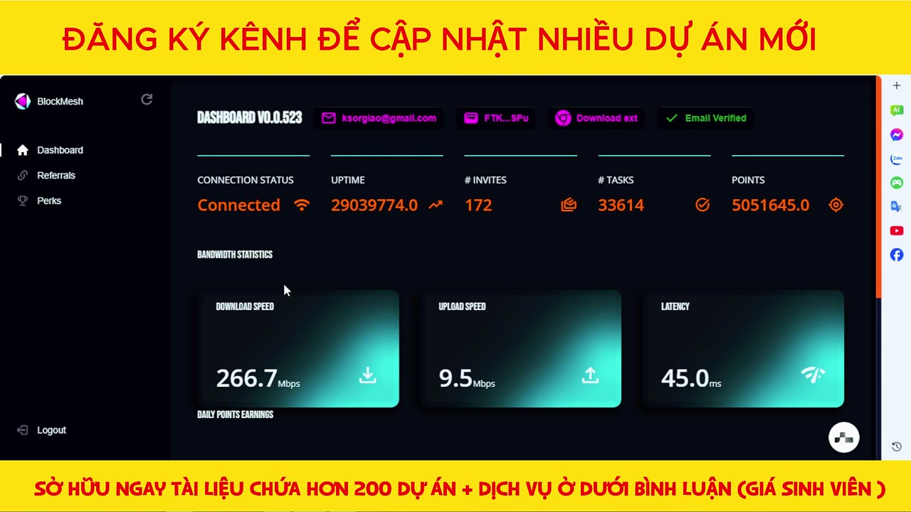 ( Quan Trọng ) BlockMesh Network Cập Nhật Về Airdrop: Xem Ngay Để Không Bị Xóa Tài Khoản #blockmesh