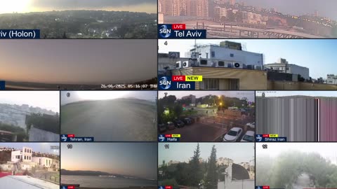 LIVE: Iran, Israel skyline cameras from Tehran, Isfahan, Tel-Aviv