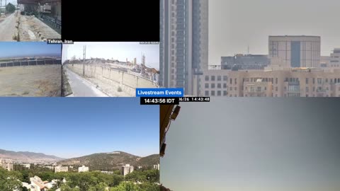 LIVE: Iran, Israel skyline cameras from Tehran, Isfahan, Tel-Aviv