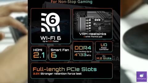 GIGABYTE B550 Eagle WIFI6 Motherboard, Supports AMD AM4 Ryzen 5000 Processors, A