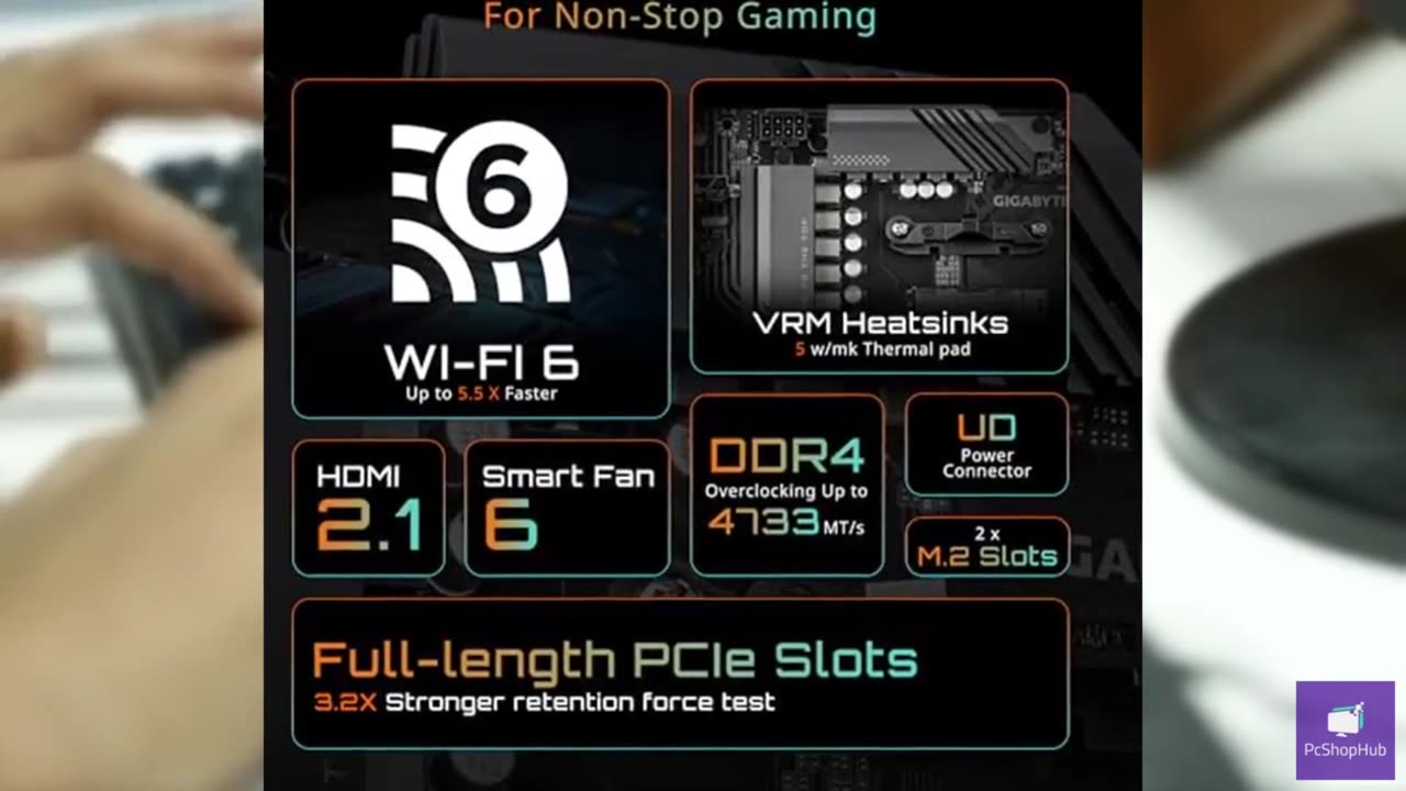 GIGABYTE B550 Eagle WIFI6 Motherboard, Supports AMD AM4 Ryzen 5000 Processors, A
